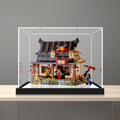 LEGO 71858 四つの武器 鍛冶屋 ミラーアクリルディスプレイケース リングライト＆UVプリント背景付き - 防塵ショーケース