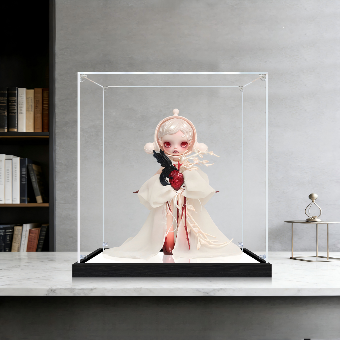 Suitable for Messenger From Another World Display Case – Showcase with UV-Printed Background & Mirror Base