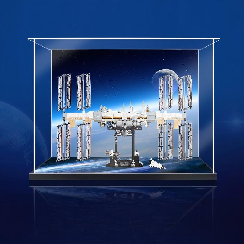 LEGO 21321 International Space Station Spejl Akryl Display Case - Støvtæt Udstillingsvitrine