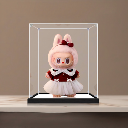 Suitable for Pop Mart Twinklu Fairy Tale Display Case – Showcase with UV-Printed Background & Mirror Base