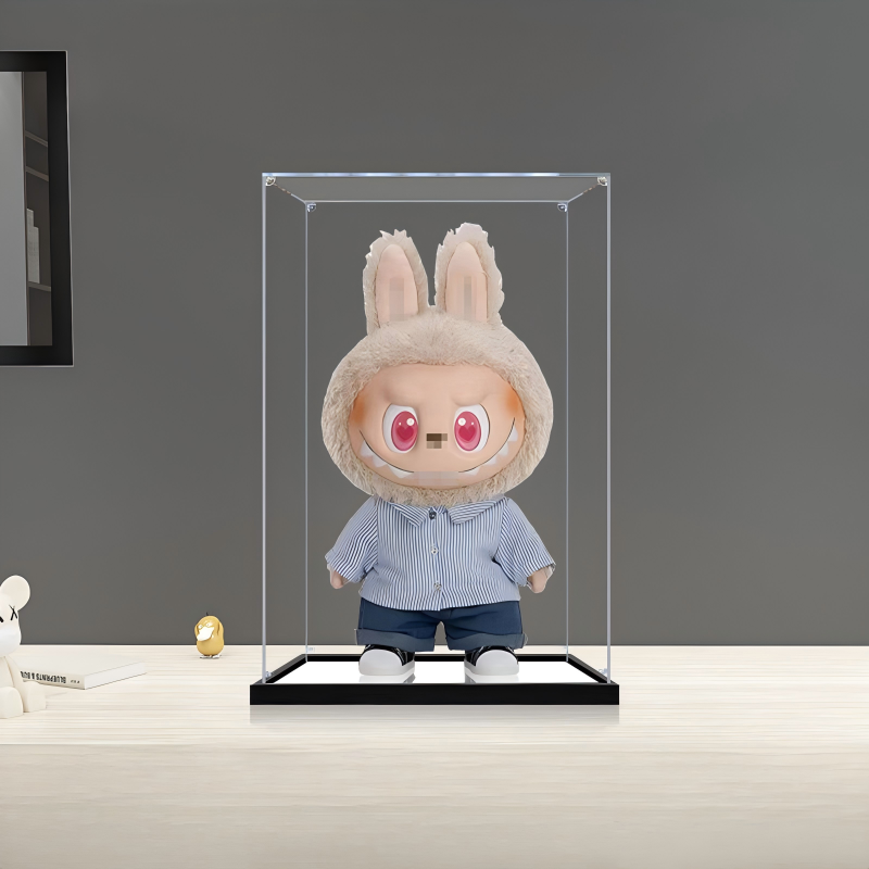 Suitable for Pop Mart Labubu Autumn Display Case – Showcase with UV-Printed Background & Mirror Base