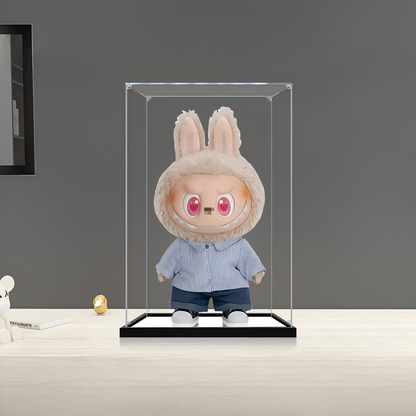 Suitable for Pop Mart Labubu Autumn Display Case – Showcase with UV-Printed Background & Mirror Base