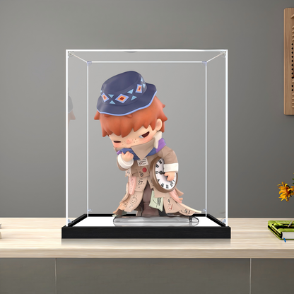 Suitable for Pop Mart Weather With You Display Case – Showcase with UV-Printed Background & Mirror Base
