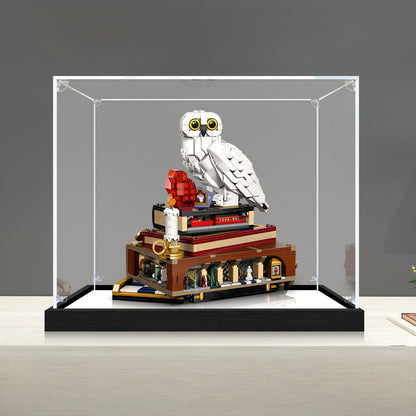 LEGO 76466 Sorcerer's Stone - Collectors' Edition Mirror Acrylic Display Case with Ring Light & UV-Printed Background - Dustproof Showcase