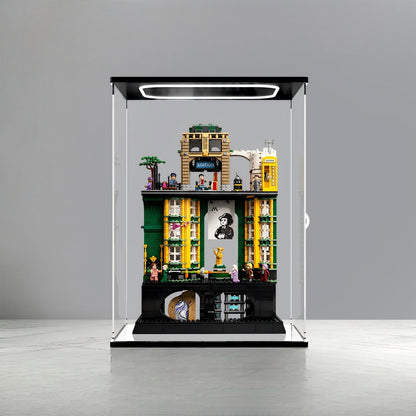 LEGO 76476 حقيبة عرض مرآة أكريليك فاخرة لإصدار وزارة السحر مع إضاءة حلقية وخلفية مطبوعة بالأشعة فوق البنفسجية - صندوق عرض مقاوم للغبار