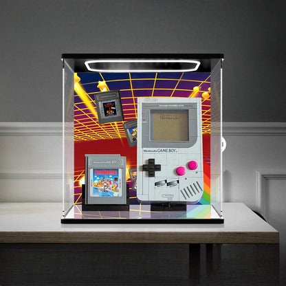 LEGO 72046 Mirror Acrylic Display Case with Ring Light & UV-Printed Background - Dustproof Showcase