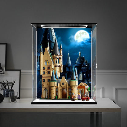 LEGO 75969 Mirror Acrylic Display Case with Ring Light & UV-Printed Background - Dustproof Showcase