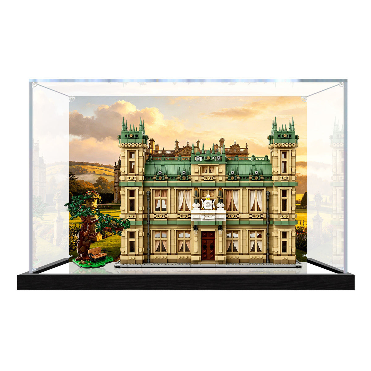 LEGO 21373 Downton Abbey Mirror Display Case with UV-Printed Themed Background