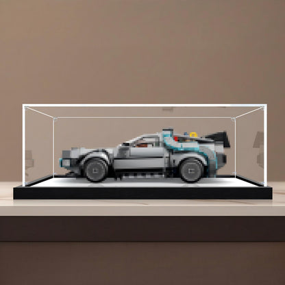 LEGO 77256 Time Machine from Back to the Future Mirror Display Case No Background