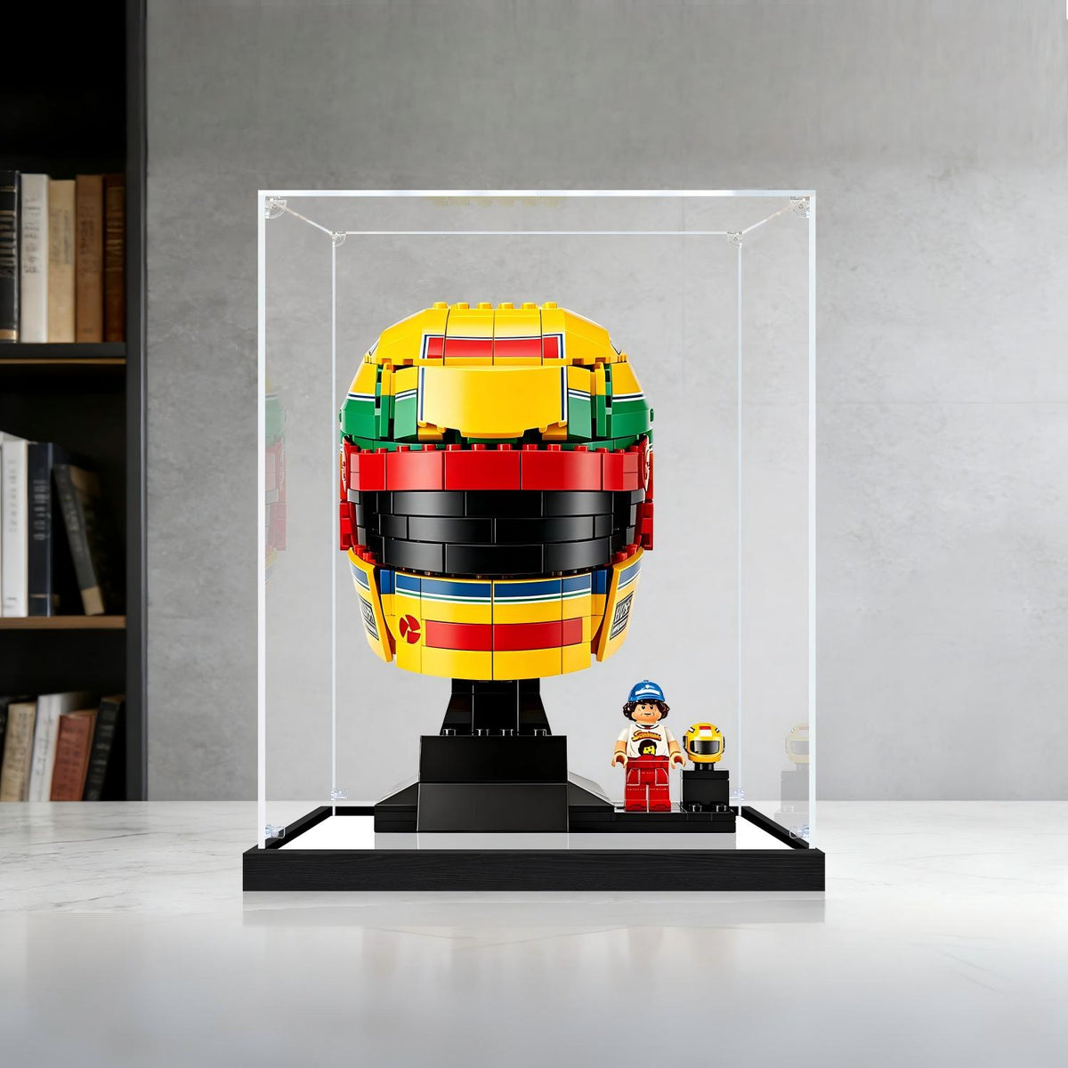 LEGO 43024 Ayrton Senna Helmet Mirror Display Case No Background
