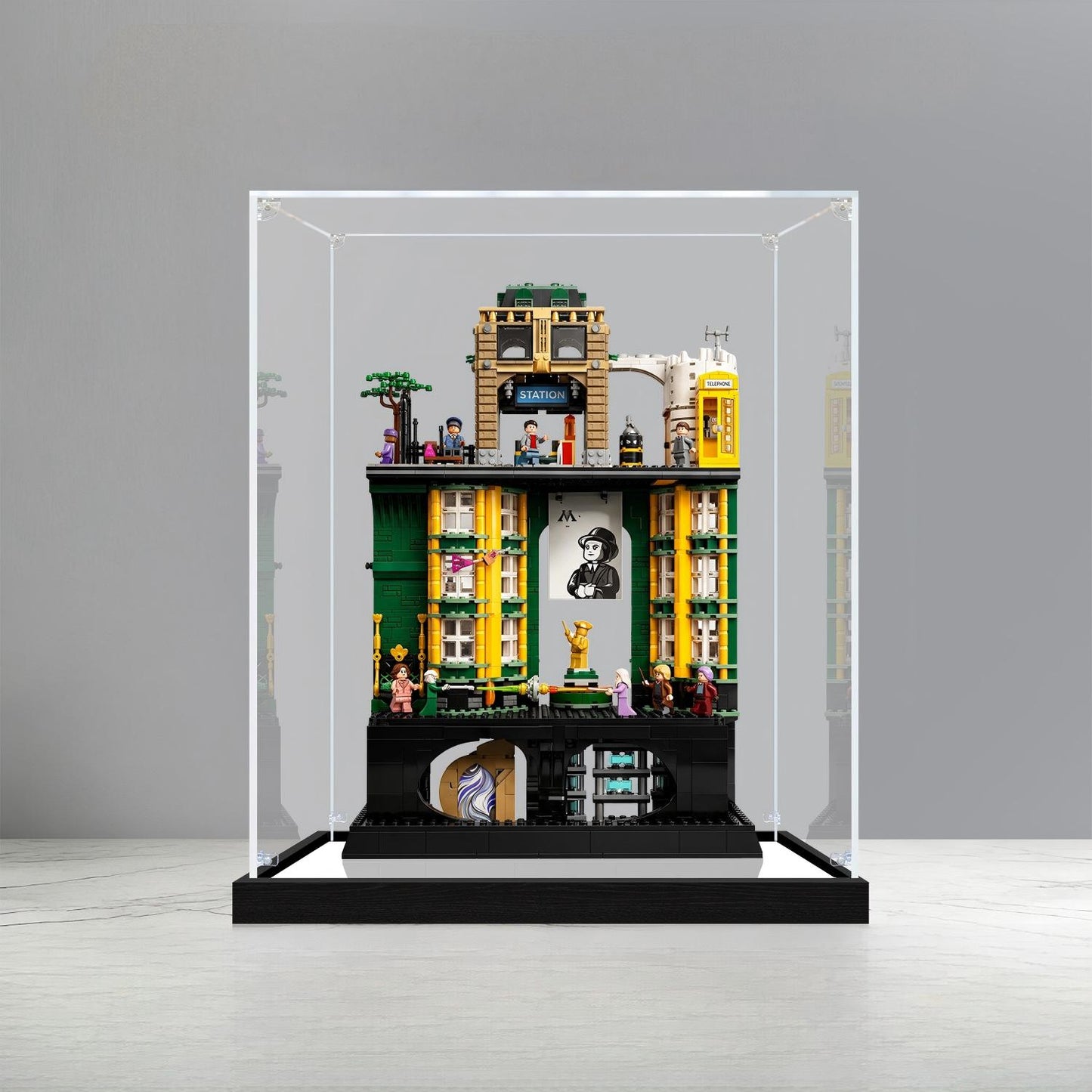 LEGO 76476 The Ministry of Magic Mirror Display Case - No Background