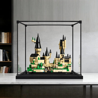 LEGO 40975 Mini Hogwarts Castle Mirror Display Case with Alloy Frame and Ring Light