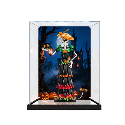 LEGO 21372 La Catrina Mirror Display Case with UV-Printed Themed Background