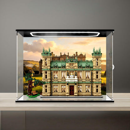 LEGO 21373 Downton Abbey Mirror Display Case with Ring Light and Themed Background