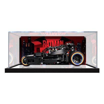 LEGO 42239 Mirror Acrylic Display Case with Ring Light & UV-Printed Background - Dustproof Showcase