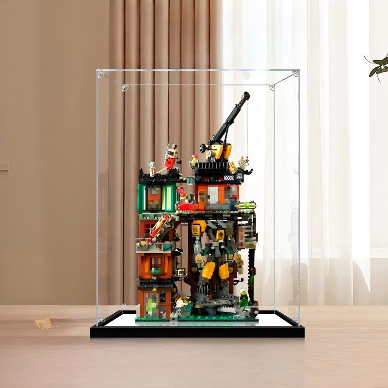 LEGO 71837 NINJAGO City Workshops Mirror Display Case No Background