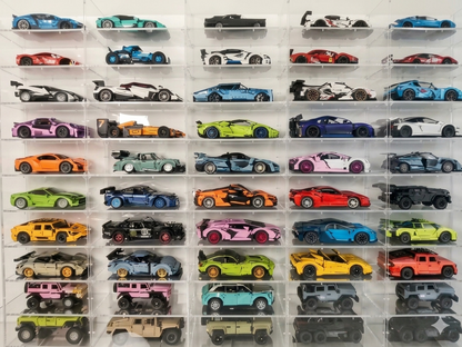 Scoparius® Modular Clear Acrylic Display Case - Dustproof Cube for Collectibles (Multiple Sizes)